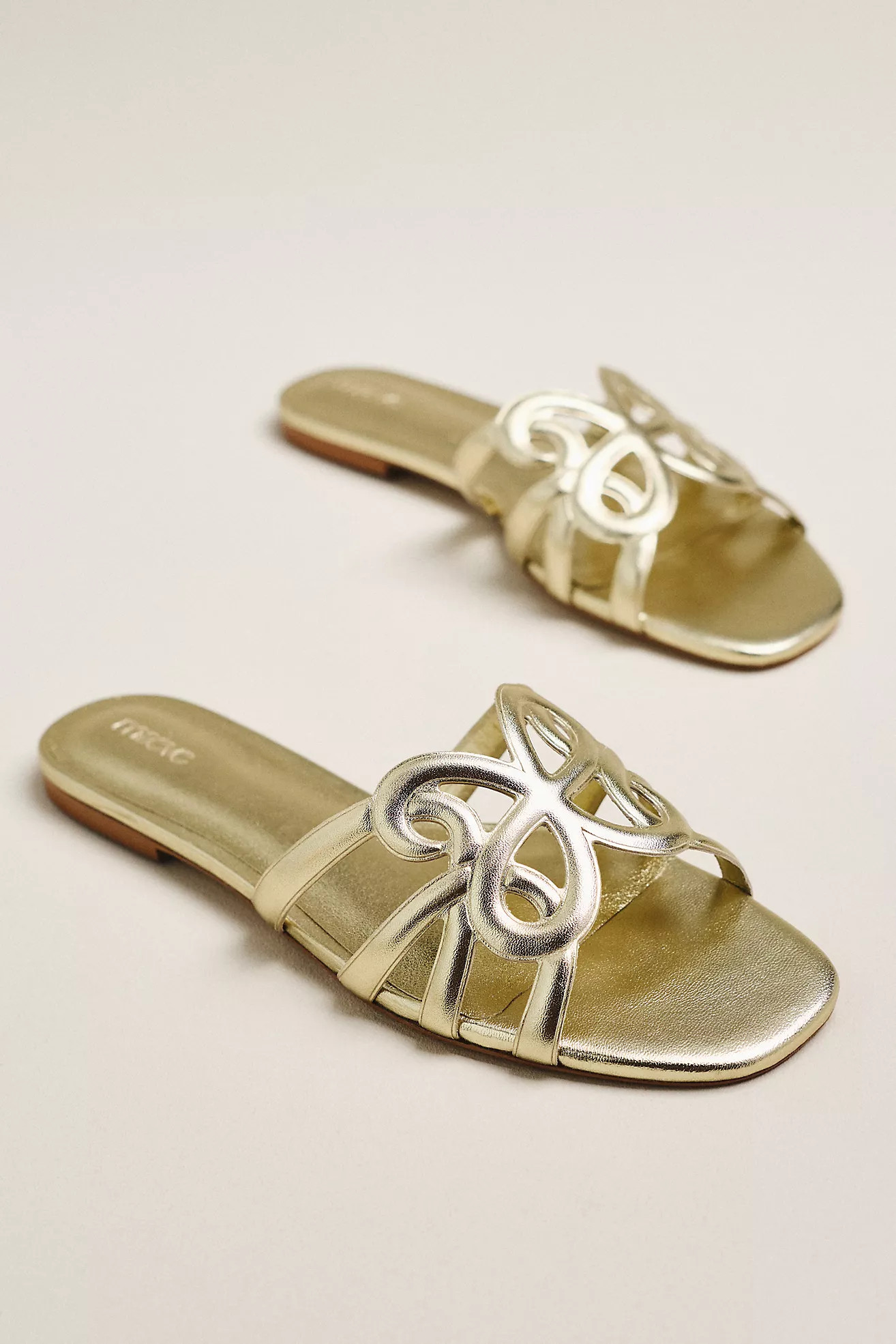 Maeve Logo Slide Sandals | Anthropologie (US)