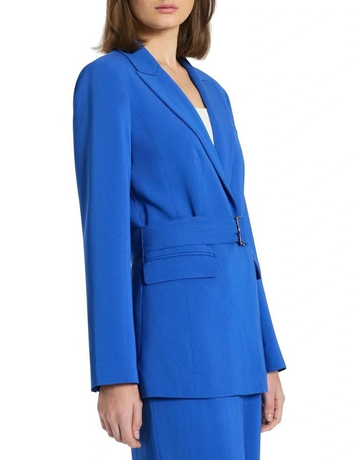 Janet Belted Blazer in Cameo Blue | Myer