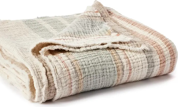 Topanga Organic Cotton Matelasse Throw Blanket | Nordstrom