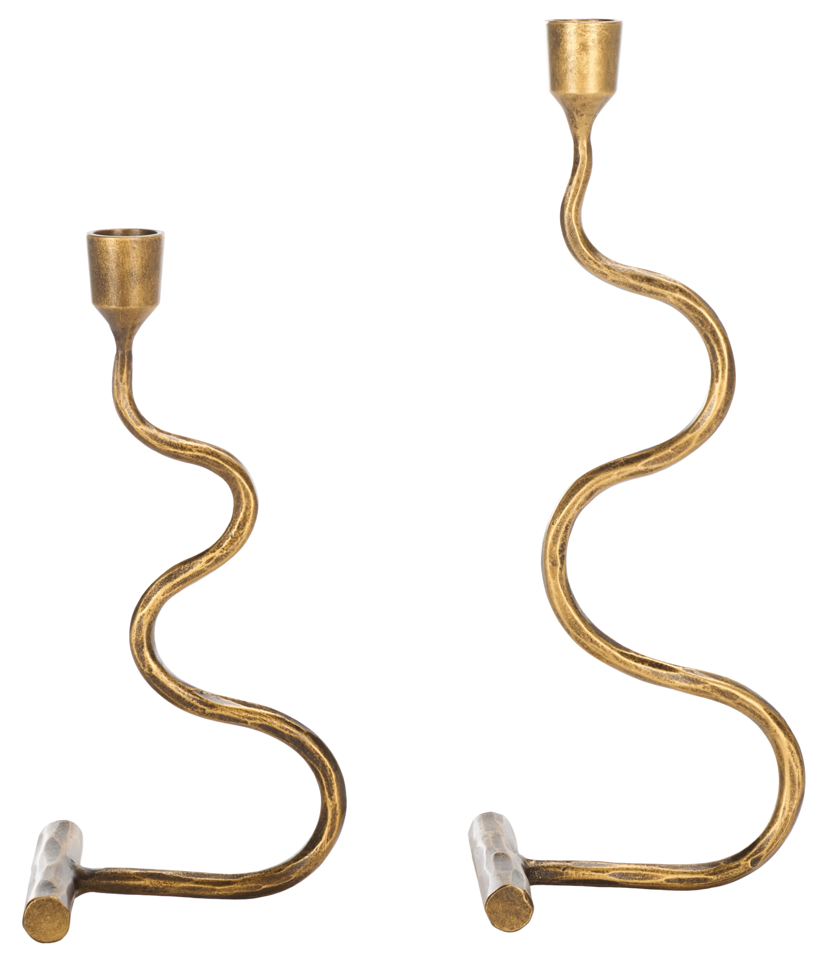 Zobi Taper Candlestick Set Of 2 | Wayfair North America