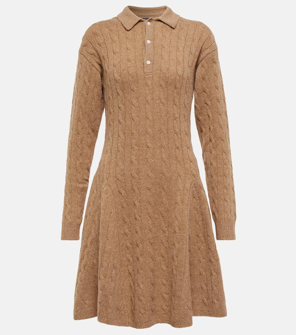 فستان قصير صوف وكشمير بحياكة الضفيرة | Mytheresa (INTL)