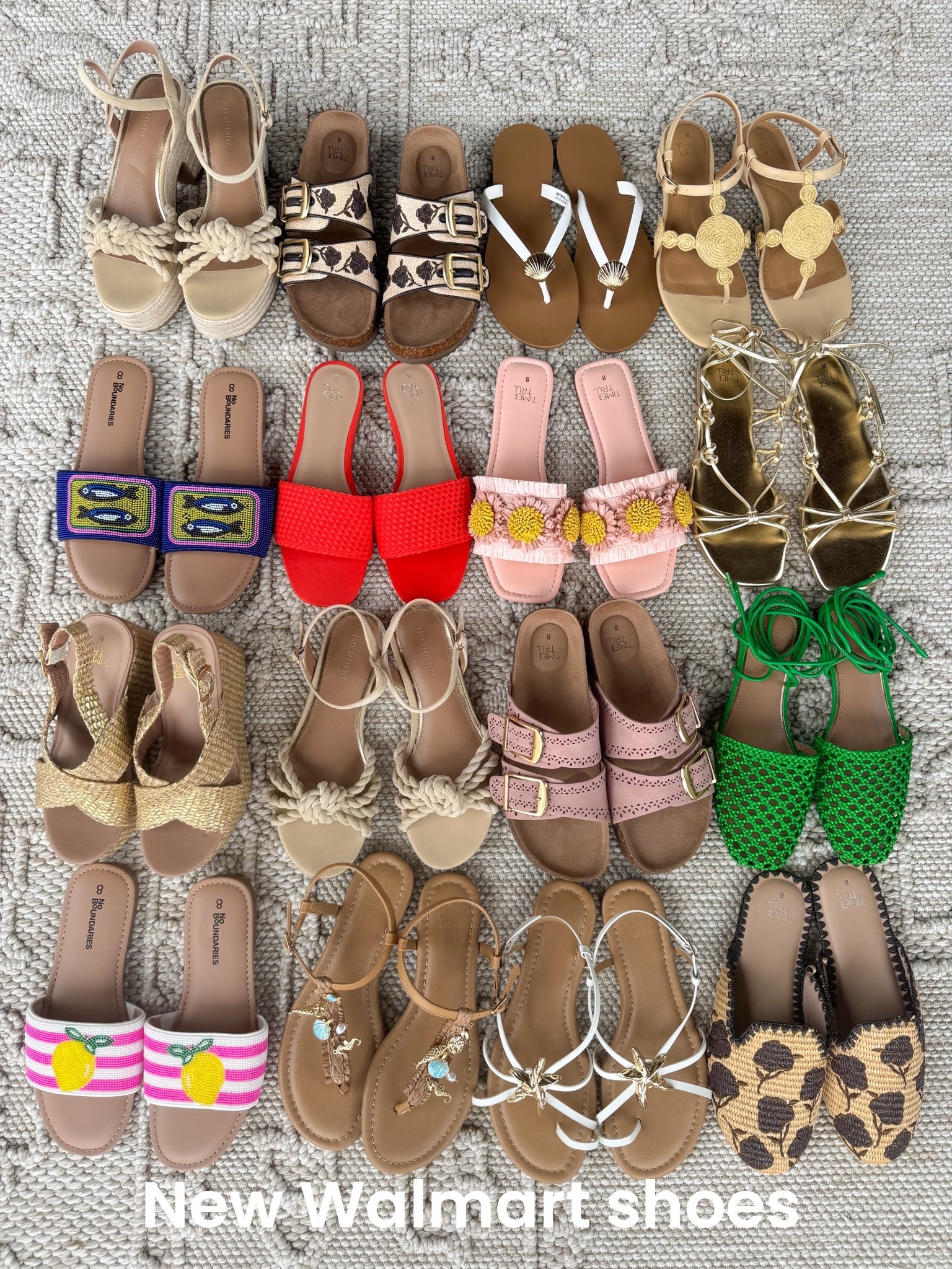 Walmart shoe finds have been SO good lately 😍👡 From coastal summer sandals and woven slides to colorful statement flats and elevated everyday styles… every single pair looks so much more expensive than it is. And the best part? They’re all under $40 🙌🏻

I’m obsessed with all the fun details this season — rope knot heels, raffia textures, embroidered slides, beaded accents, woven ballet flats, metallic lace-up sandals, and the cutest colorful vacation-ready styles. These are the kinds of shoes that instantly make a simple outfit look styled ✨

Whether you’re looking for beach vacation sandals, summer wedding guest shoes, everyday neutral sandals, resort-inspired flats, or affordable shoes that give designer vibes… Walmart seriously delivered 👏🏻 So many of these look straight out of a boutique, Anthro, or J.Crew for a fraction of the price.

Which pair is your favorite?! I honestly can’t pick 😍

#walmartfashion #walmartfinds #walmartstyle #walmartshoes #summerfashion #summerstyle #sandals #summer sandals #affordablefashion #vacationstyle #resortwear #wovenflats #raffiasandals #targetstyle #coastalstyle #everydaystyle #affordablestyle #shoeaddict #fashionfinds #styleinspo #boutiquefinds #vacationoutfits #colorfulstyle #beachvacationstyle

#LTKootd #LTKSwim #LTKTravel