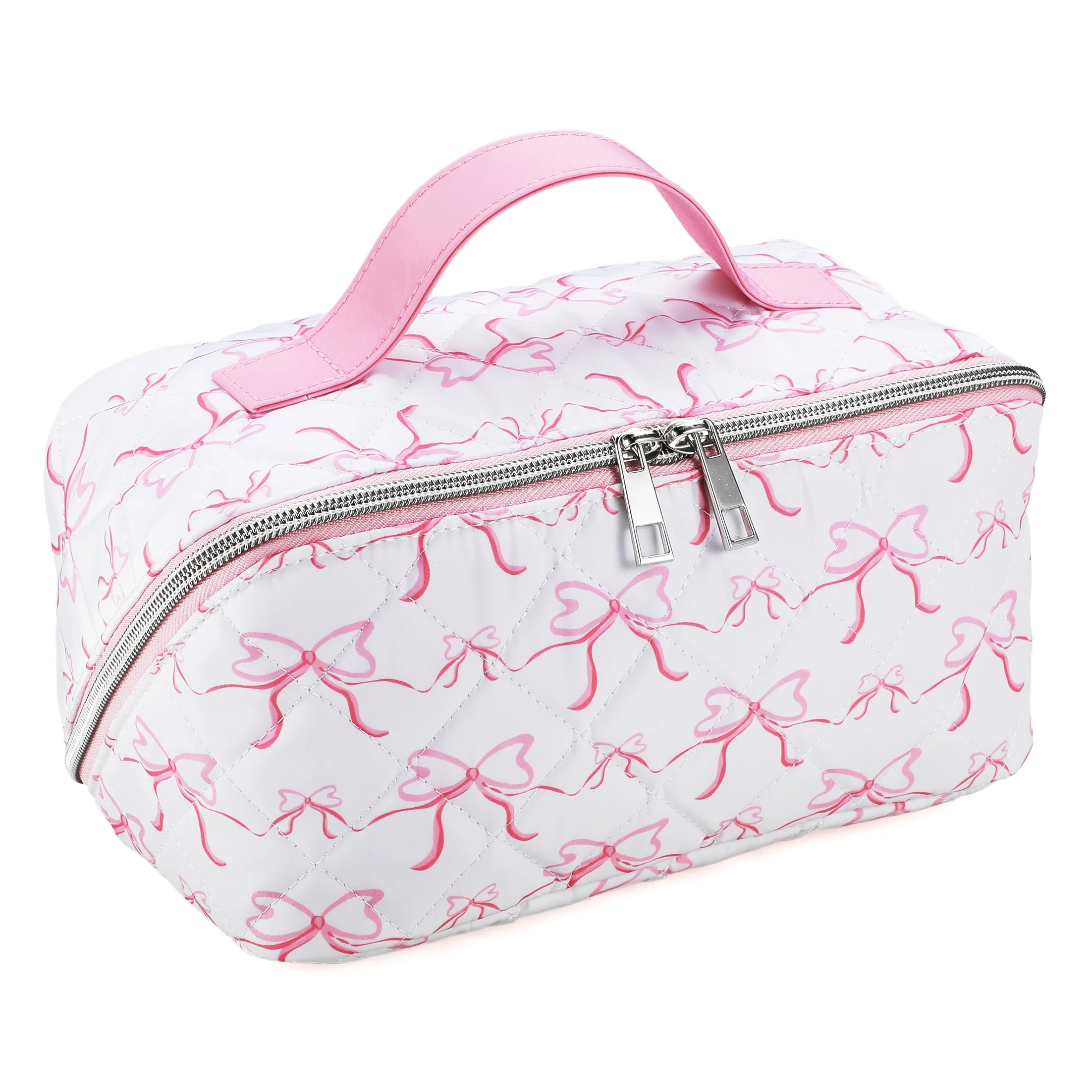 Cosmetic Bag for Travel and Makeup, Cosmetic Bag for Women Zipper Pouch Travel Cosmetic Organizer... | Walmart (US)