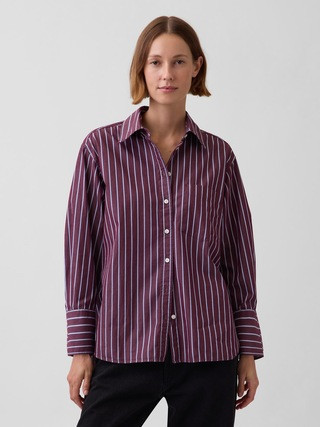 Organic Cotton Poplin Big Shirt | Gap (US)
