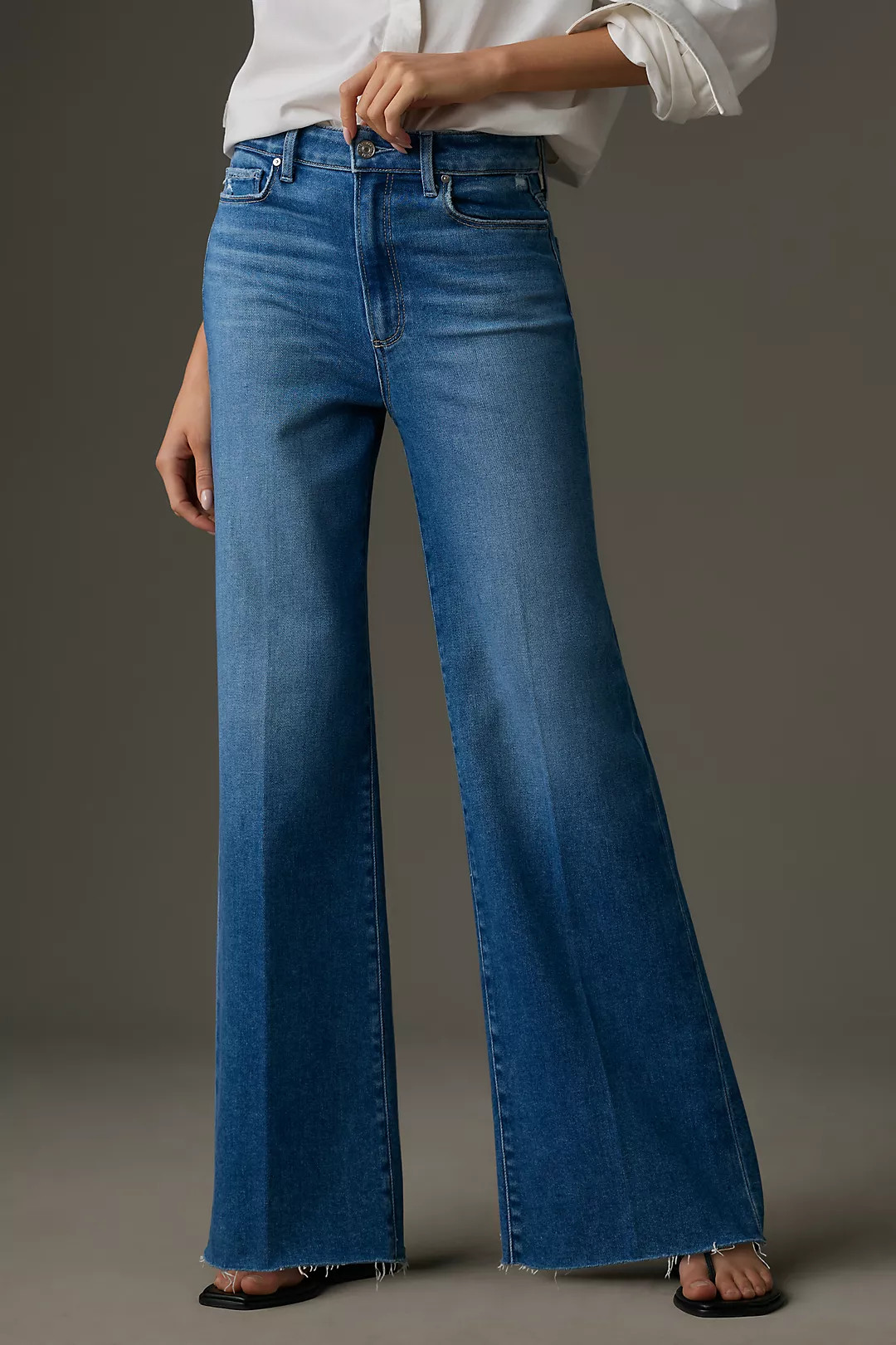 PAIGE Anessa High-Rise Wide-Leg Jeans | Anthropologie (US)