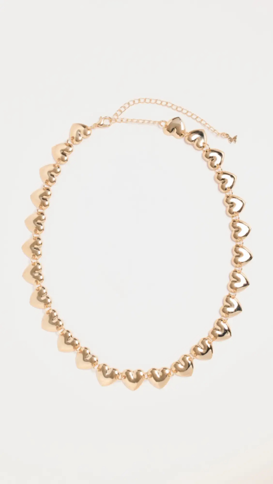By Adina Eden Chunky Solid Hearts Necklace | Shopbop | Shopbop