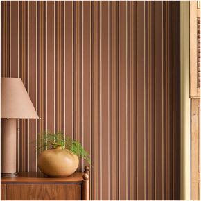 Pierce &amp; Ward Wide Multi-Stripe Peel & Stick Wallpaper | West Elm (US)