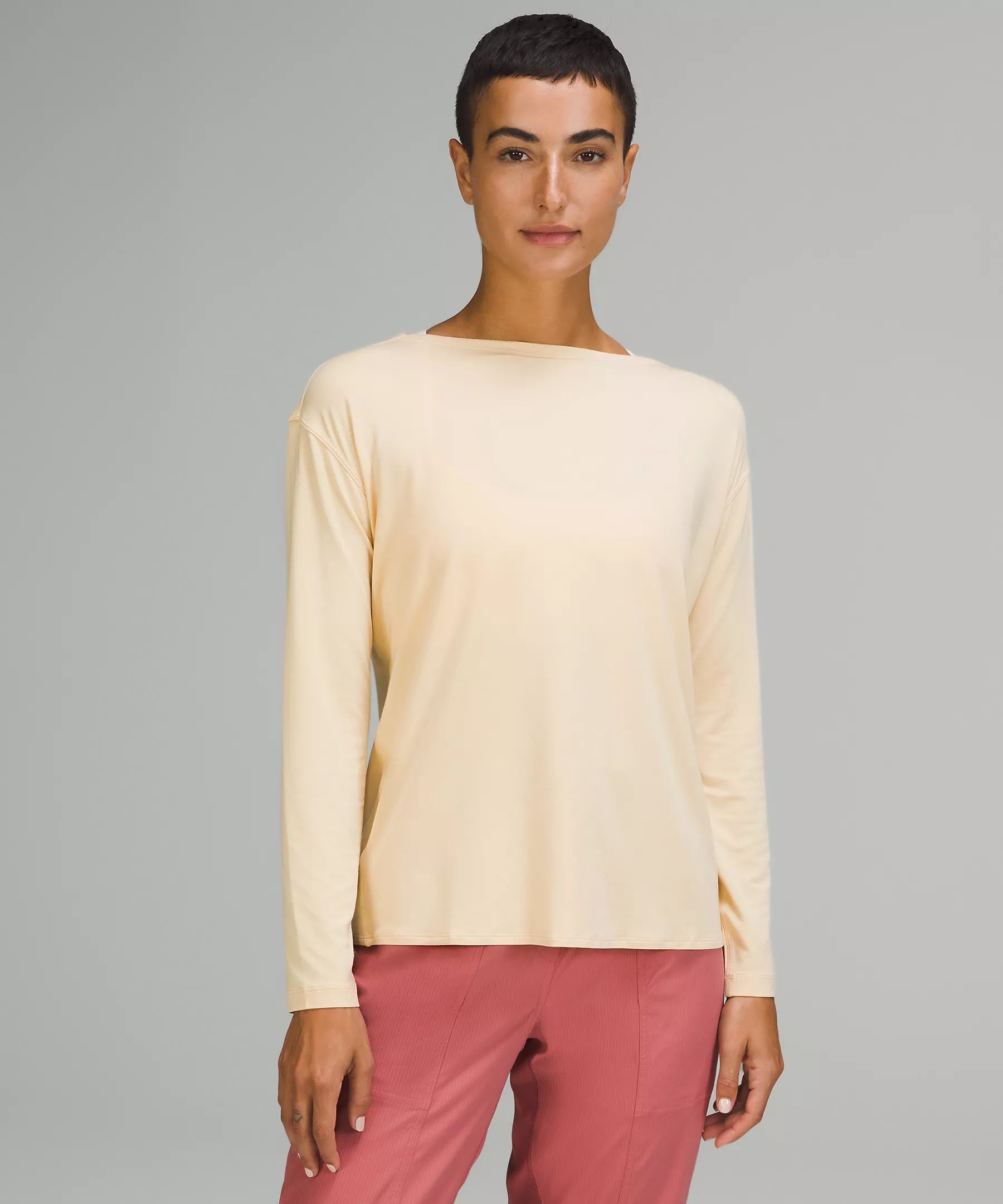Modal-Blend Open-Back Long Sleeve Shirt | Lululemon (US)