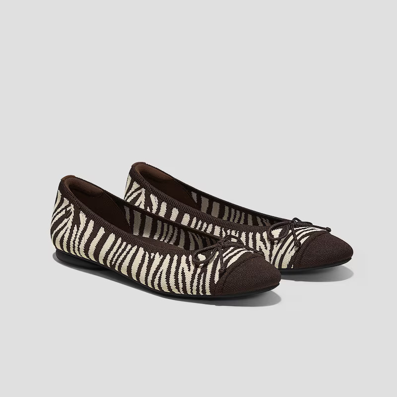 Almond-Toe Bow Flats (Tiana) | VIVAIA