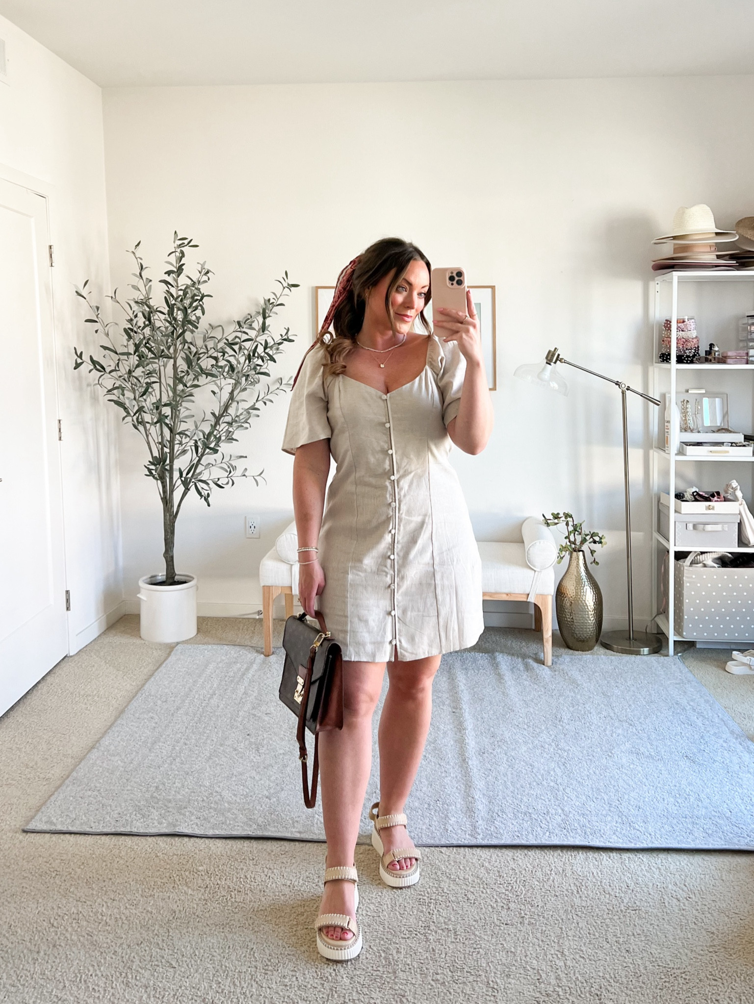 Linen mini dress super cute and breathable 💛🧡

#LTKMidsize #LTKSeasonal #LTKFindsUnder100
