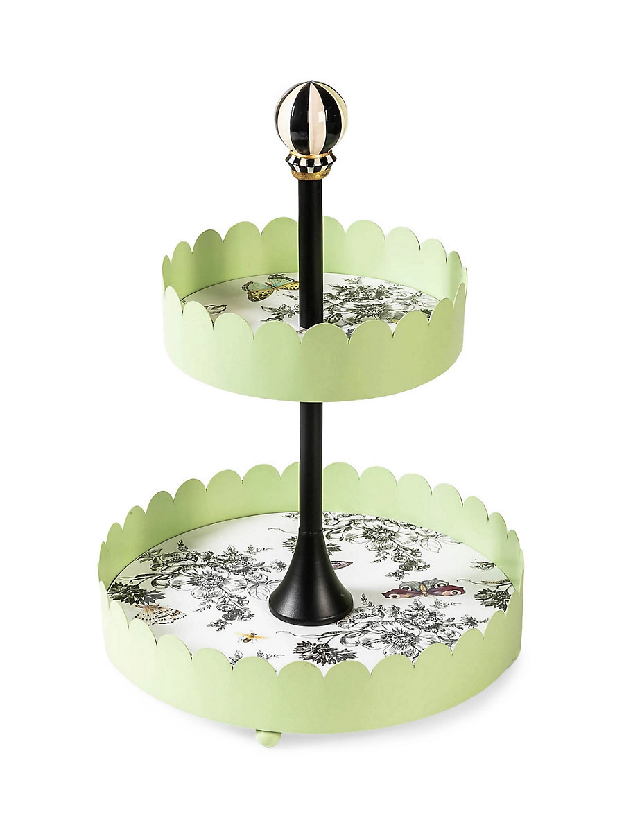 Butterfly Toile 2-Tier Stand | Saks Fifth Avenue