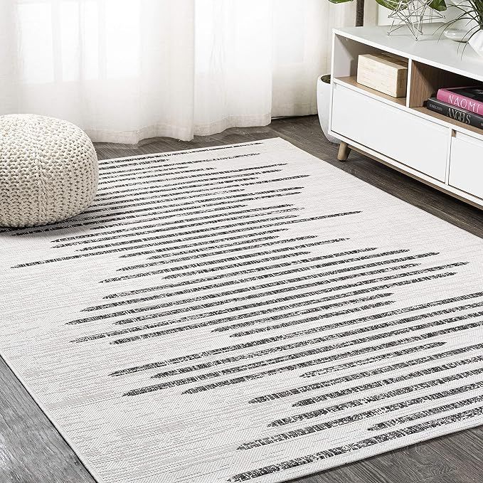 JONATHAN Y SMB124D-5 Zolak Berber Stripe Geometric Indoor Outdoor Area Rug Bohemian Contemporary ... | Amazon (US)