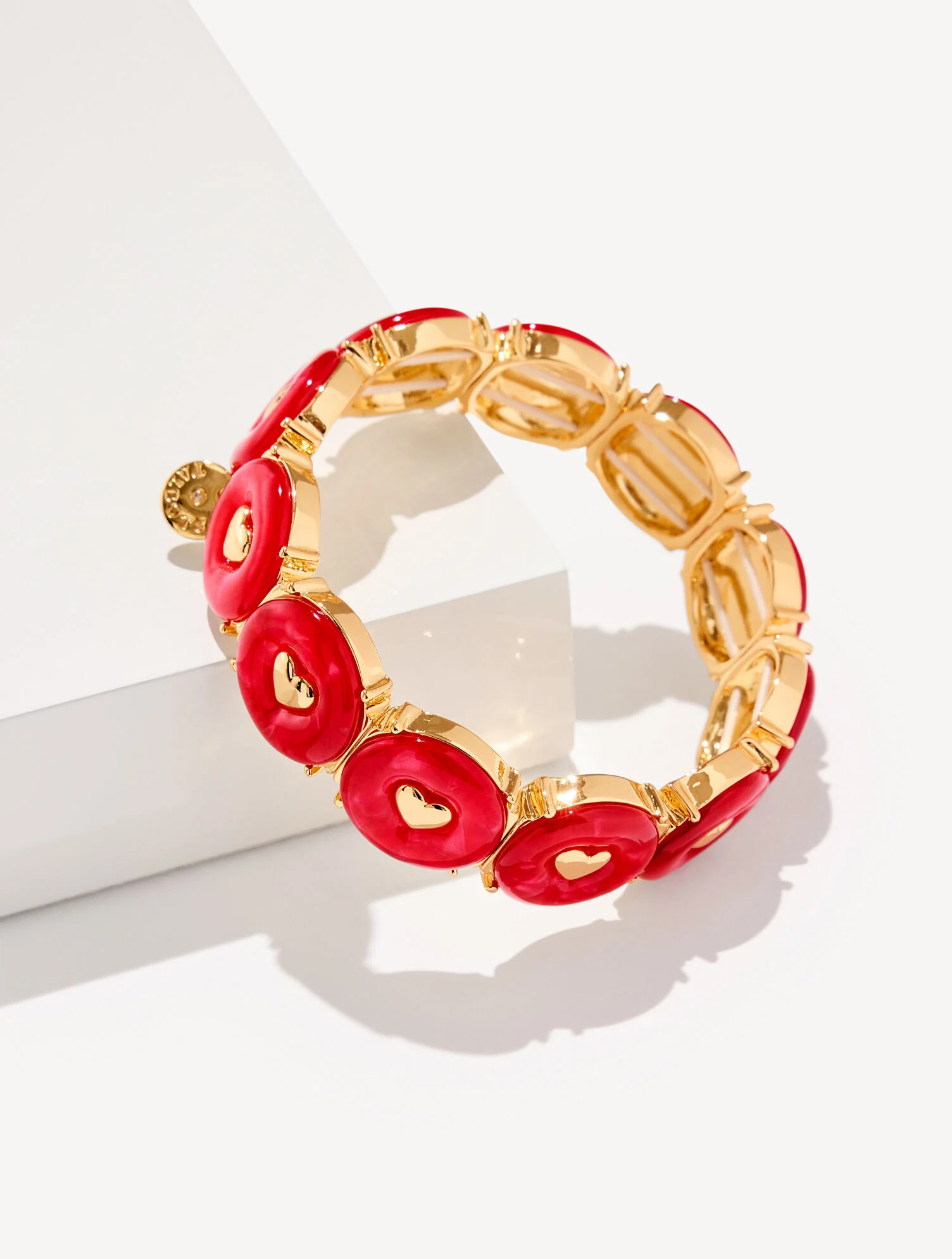 Red Velvet Heart Stretch Bracelet | Talbots