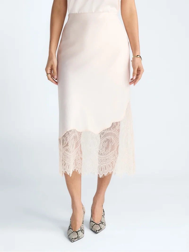 Devil Wears Prada Scoop Collection Women's and Women's Plus Maxi Lace Skirt, Sizes XS-4X | Walmart (US)