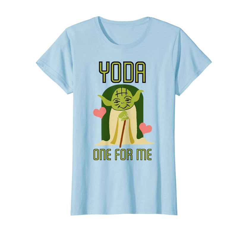 Star Wars Yoda One For Me Cute Valentine's Graphic T-Shirt T-Shirt | Amazon (US)