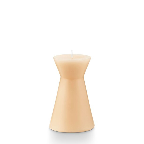 ILLUME GEO PILLAR NUDE UNFRAGRANCED CANDLE 3.5" | Indigo (CA)
