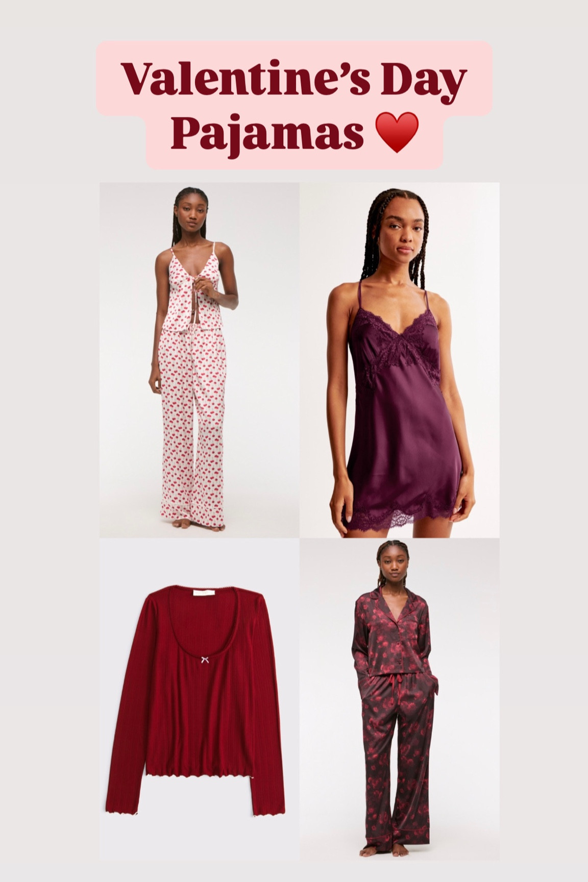 For the Valentine’s Day date night in! 📅 🌹♥️💄💋

Up to 50% off Abercrombie site wide today! 

Red
Pink
Pajamas
Sale
Date night at home
Comfy
Set

#LTKSaleAlert #LTKFindsUnder100 #LTKU