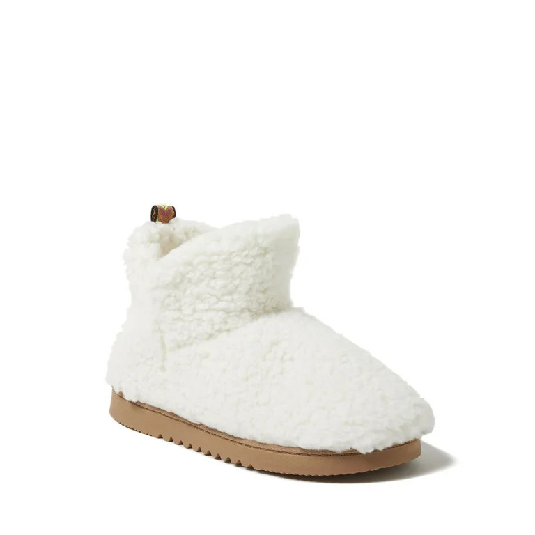 Dearfoams Cozy Comfort Women's Teddy Bootie Slippers | Walmart (US)