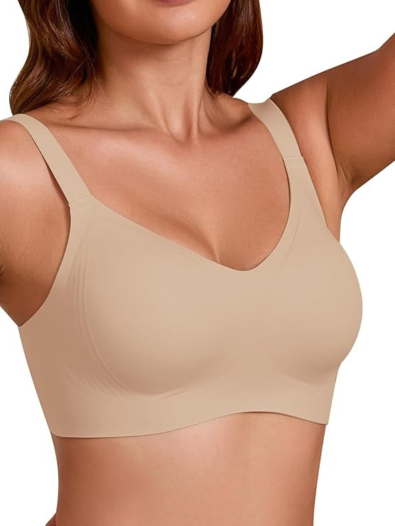 COCOMARTS Jelly Bras for Women No Underwire Full Coverage Push Up Bra Wireless Seamless Bra Comfo... | Amazon (US)
