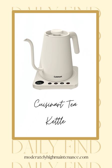 Treat your mom to a perfect cup of tea with the Cuisinart Tea Kettle— a stylish and practical gift she will love! 

#mothersdaygift #tealover #cuisinartkettle #mothersdaygiftideas #giftideas #mothersday #kitchenfinds #kitchen #teapot #aesthetickitchenitems

#LTKGiftGuide #LTKFind #LTKhome