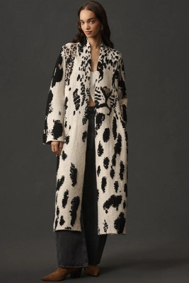 Pilcro Leopard Print Sweater Duster | Anthropologie (US)