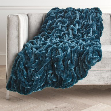 Oslo Throw - Cerulean | Z Gallerie
