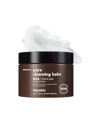 Hanskin BHA Pore Cleansing Balm, Gentle Blackhead Cleanser and Makeup Remover for Combination and Oily Skin [BHA/2.82 oz] | Amazon (US)