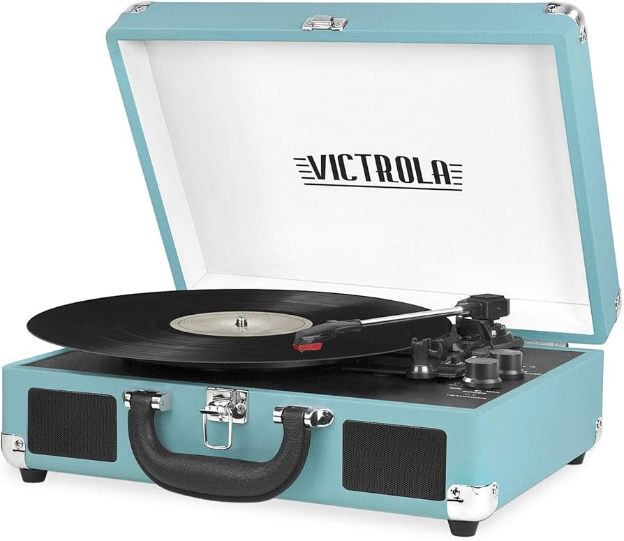 Victrola Vintage 3-Speed Bluetooth Portable Suitcase Record Player with Built-in Speakers | Upgra... | Amazon (US)