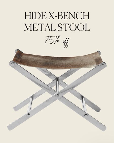 X bench stool, hair-on-hide, leather bench, folding stool, luxury design, decor sale, designer furniture, luxury interiors

#LTKsalealert #LTKhome #LTKFind