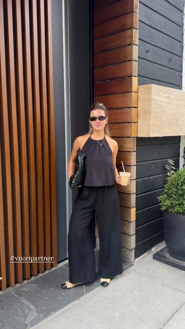 3 vacation outfits, but if I had to pick just one... the Villa Collection is coming with me every single time!! lightweight, wrinkle-releasing, and basically made for travel! @Vuori US really nailed it ✈️☀️ #VuoriPartner
