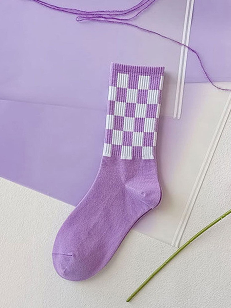 Plaid Pattern Crew Socks | SHEIN
