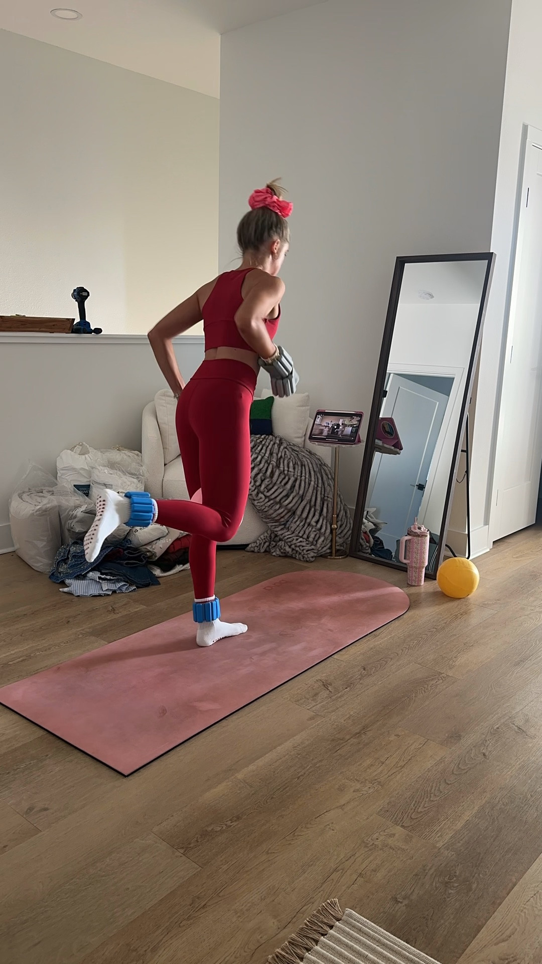 Shop booty by Brabrants. SUPER STRETCH SCULPTING LEGGINGS TRUE RED. SUPER STRETCH PLUNGE BRA TRUE RED. Size small. #workoutgear #workoutwear #pilates #ootd #outfit #athleticwear #athleticoutfit #bikershorts #sportsbra #pilatesoutfit #athleisure #bala #pilatesworkout #pilateslovers #pilatestiktok #balabangles Bala use code SLOANE15. #LTKFitness

#LTKmorningroutine #LTKfitnessgoals #LTKActive