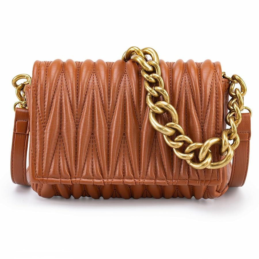 Montana West Quilted Handbags for Women Crossbody Bags Trendy Small Purses and Top Handle Handbag... | Amazon (US)