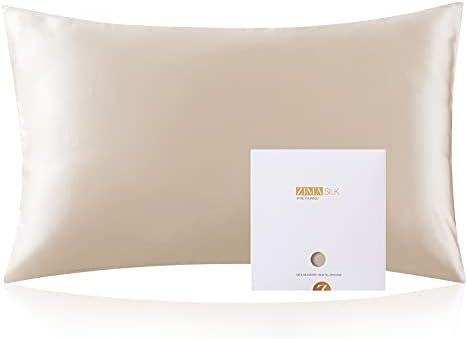 ZIMASILK 100% Mulberry Silk Pillowcase for Hair and Skin Health,Soft and Smooth,Both Sides Premiu... | Amazon (US)