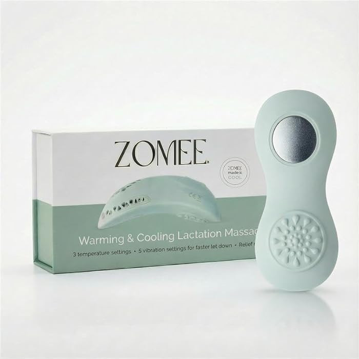 Zomee 3-in-1 Lactation Massager with Heat, Cooling & Vibration — Breastfeeding Comfort for Engo... | Amazon (US)