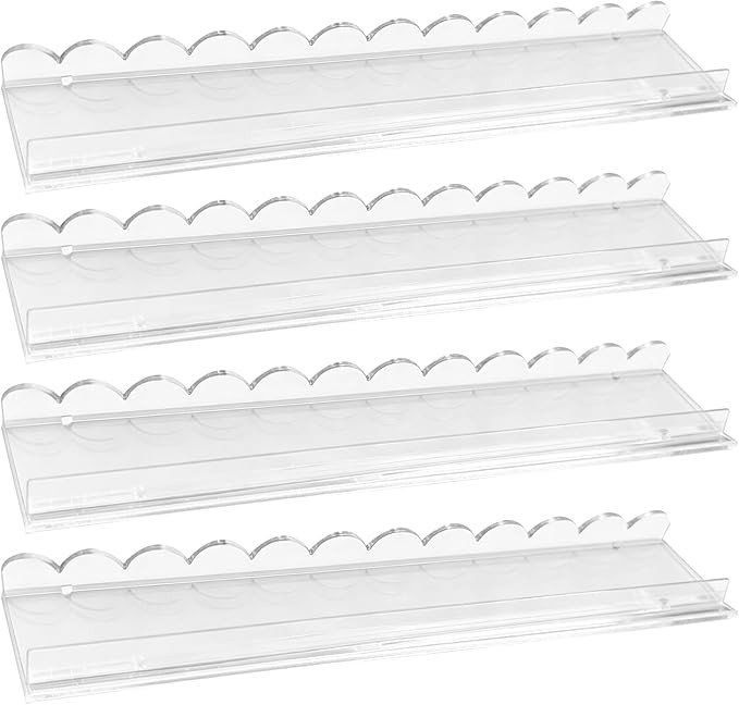 Mahjong Racks with Pushers, Set of 4 Acrylic Mahjong Racks with Magnetically Attached Mahjong Pus... | Amazon (US)