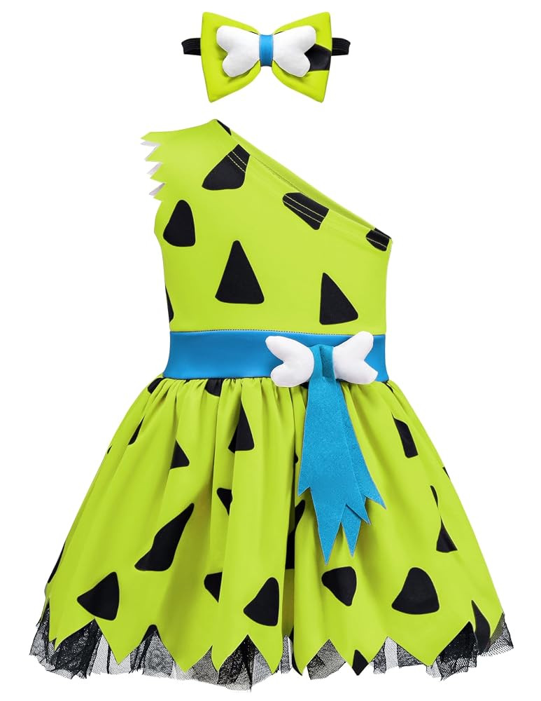 Spooktacular Creations Halloween Baby Pebbles Costume, Bam Bam Costume Caveman Toddler for Girls ... | Amazon (US)