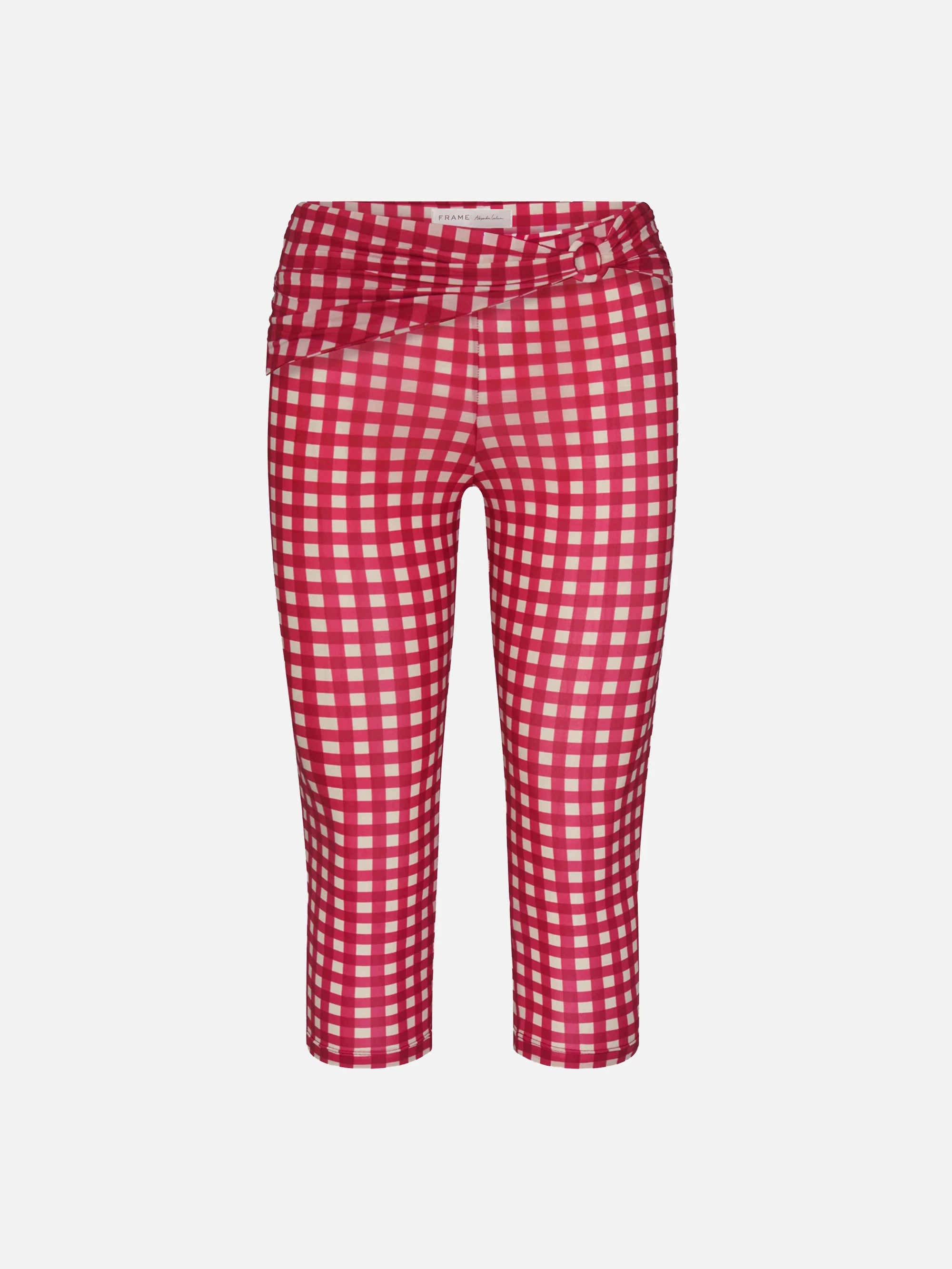 The Casino Capri -- Red Check | Frame Denim