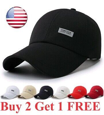 Polo Style Cotton Baseball Cap Ball Dad Hat Adjustable Plain Solid Washed Unisex | eBay CA