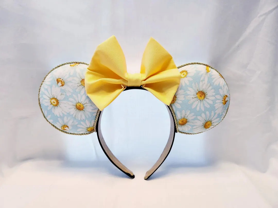Daisy Minnie Ears: Floral Garden Headband - Handmade | Etsy (US)