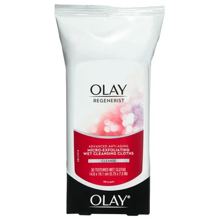 Olay Regenerist Micro-Exfoliating Wet Cleansing Cloths, 30 Count | Walmart (US)