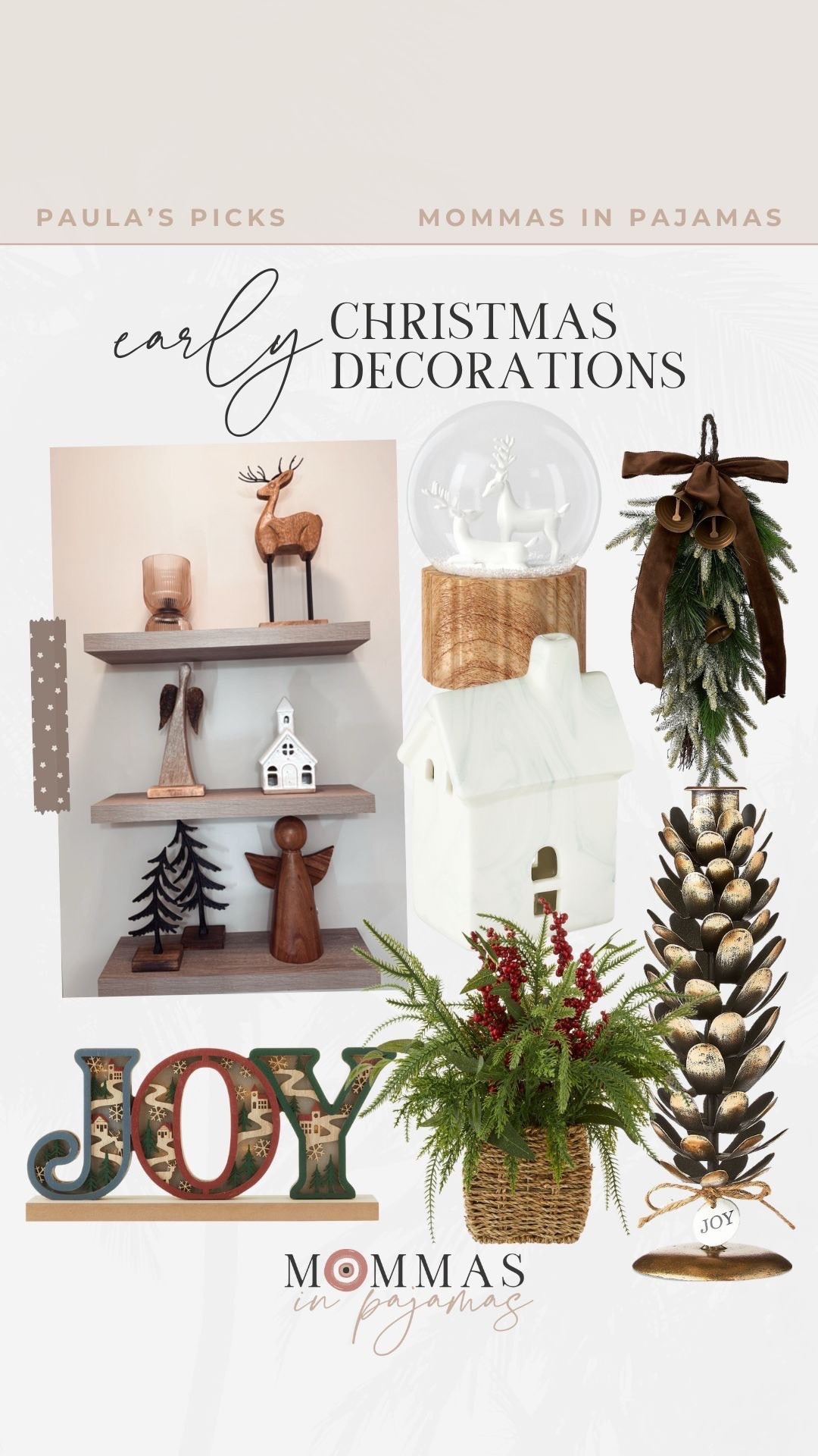 Christmas this year will be so different without my dad, and I’m trying so hard to get in the spirit. I’m definitely feeling a more minimalist vibe but these pieces are too cute not to share. 
Snowglobe, gold pinecone, joy sign, ceramic house

#LTKHoliday #LTKFindsUnder50 #LTKSeasonal