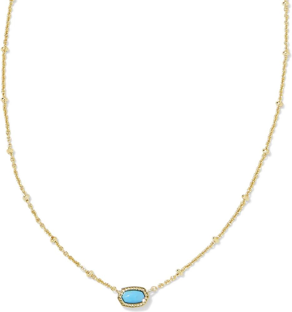 Kendra Scott Mini Elisa 14k Gold-Plated Satellite Short Pendant Necklace, Fashion Jewelry for Wom... | Amazon (US)