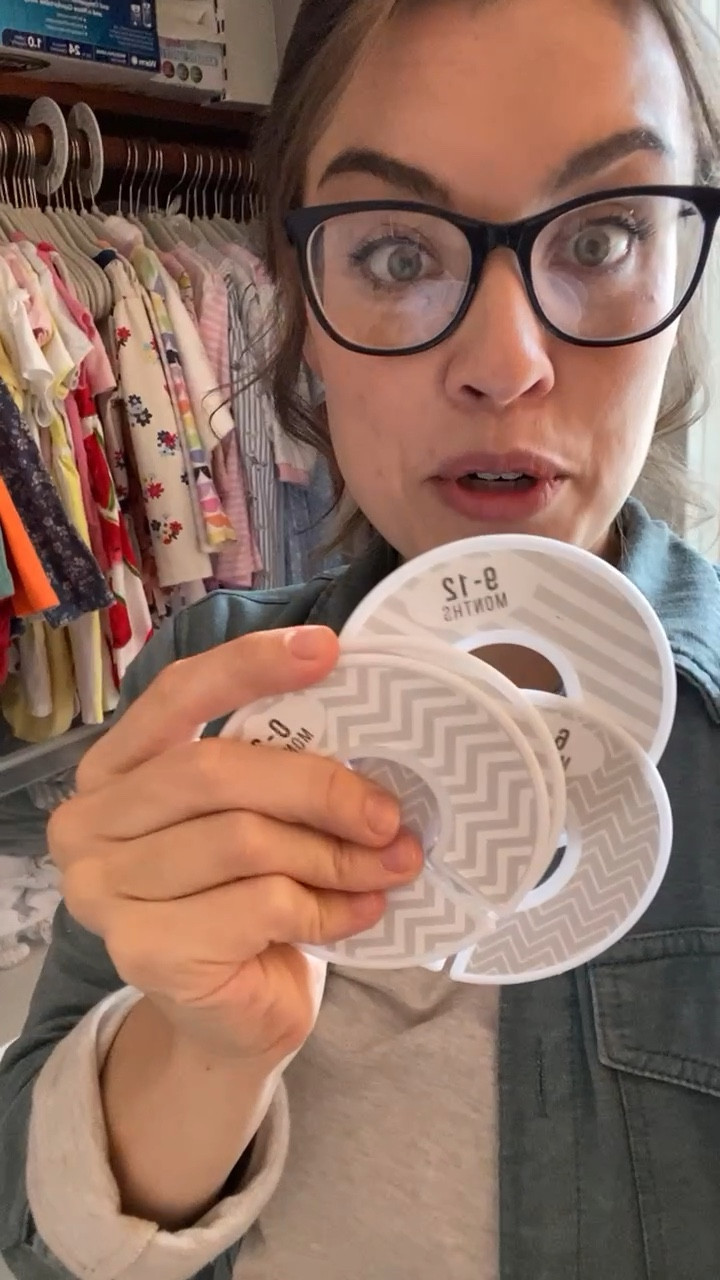 Plastic neutral clothing size dividers for nursery closet under $10

#LTKhome #LTKFind #LTKbaby