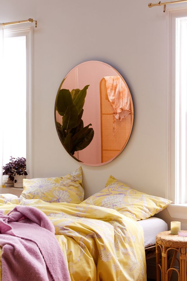 Beveled Hub 36” Wall Mirror | Urban Outfitters (US and RoW)