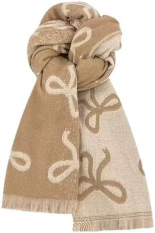 Fall Winter Women Warm Scarfs Knitted Wool Scarf Fashion Long Shawl Chunky Fringe Scarves Pashmin... | Amazon (US)