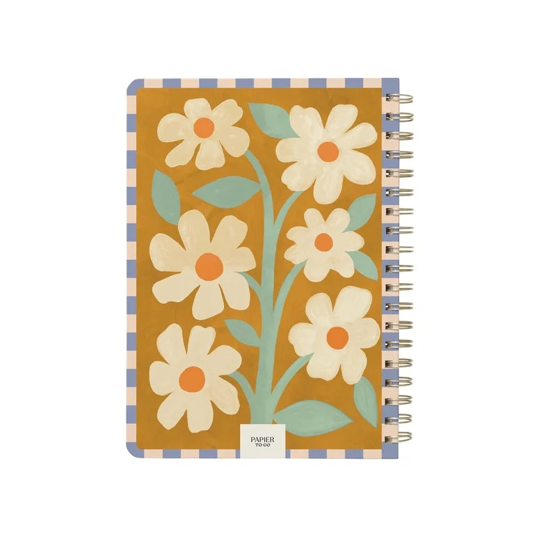 Papier To Go, Undated Daily Productivity Planner, Spiral, Hardcover, B5 Size - 7.1"" x 10"" inche... | Walmart (US)