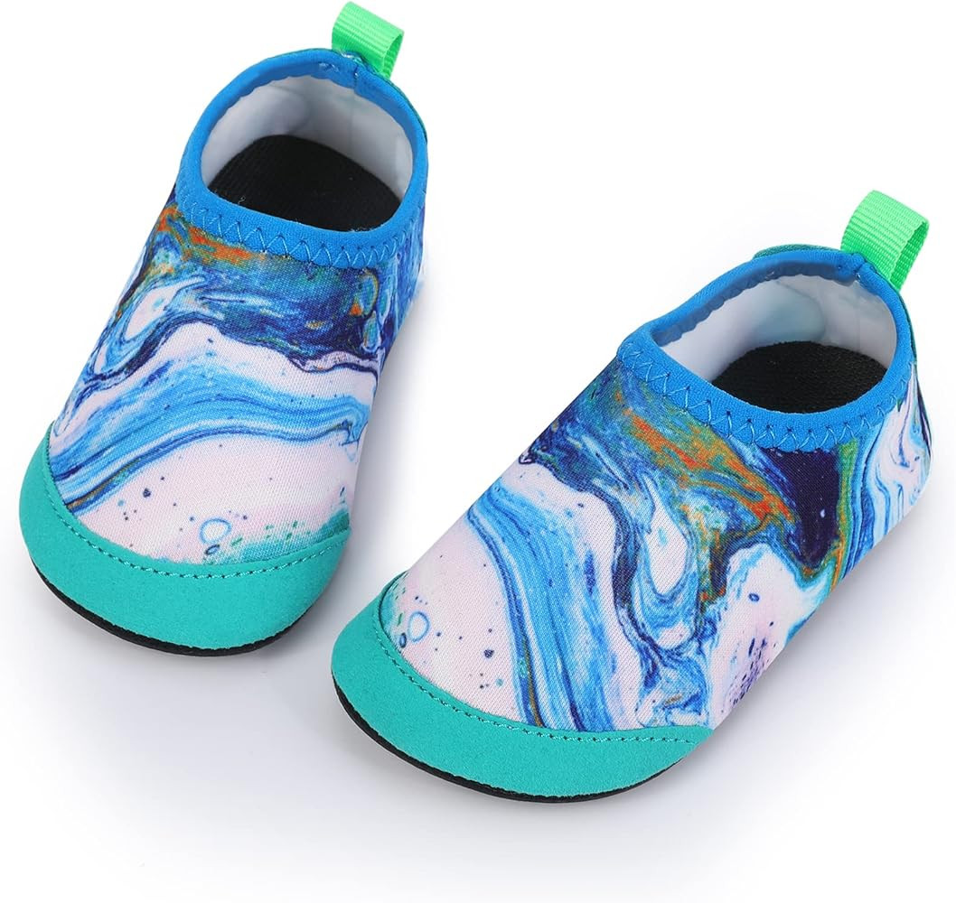 Apolter Baby Boys and Girls Swim Water Shoes Barefoot Aqua Socks Non-Slip for Beach Pool Toddler Kid | Amazon (US)