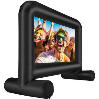 14 ft. Inflatable Movie Screen with Blower and Carrying Bag, Oxford Fabric Blow-Up Projector Screen for Outdoor Parties | The Home Depot