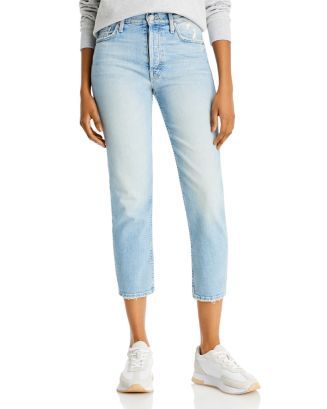 MOTHER The Tomcat High Rise Cropped Straight Jeans Back to Results -  Women - Bloomingdale's | Bloomingdale's (US)